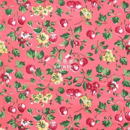 Quilting Liberty - Wild Cherry B - FO:REST Fabric 布恩堂Liberty fabrictana lawnjapanese fabricykk zipper