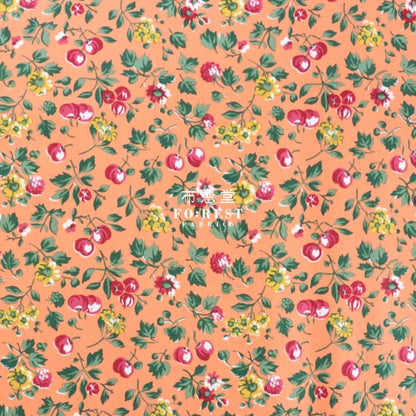Quilting Liberty - Wild Cherry C - FO:REST Fabric 布恩堂Liberty fabrictana lawnjapanese fabricykk zipper
