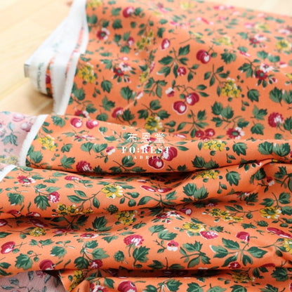 Quilting Liberty - Wild Cherry C - FO:REST Fabric 布恩堂Liberty fabrictana lawnjapanese fabricykk zipper