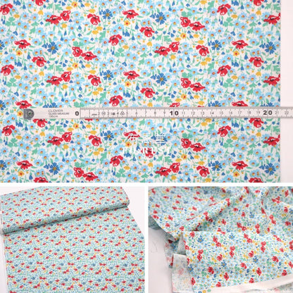 Quilting Liberty - Wildflower Poppy A - FO:REST Fabric 布恩堂Liberty fabrictana lawnjapanese fabricykk zipper