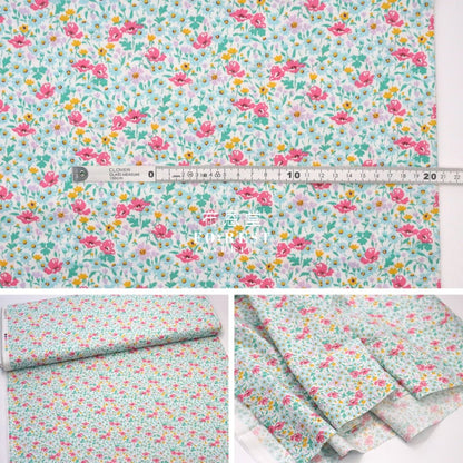 Quilting Liberty - Wildflower Poppy B - FO:REST Fabric 布恩堂Liberty fabrictana lawnjapanese fabricykk zipper