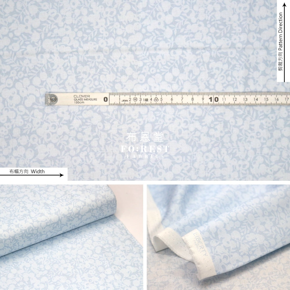 Quilting Liberty - Wiltshire Shadow Cloud Cotton Piccadilly Poplin