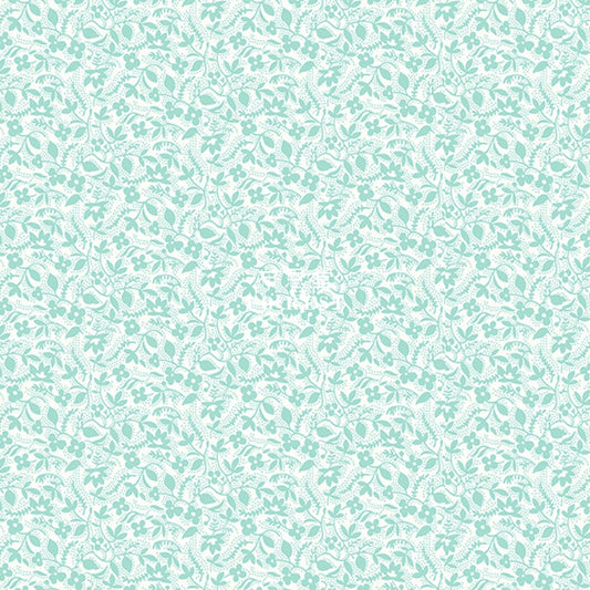 Quilting Liberty - Yolande Blossom Green Lasenby Cotton