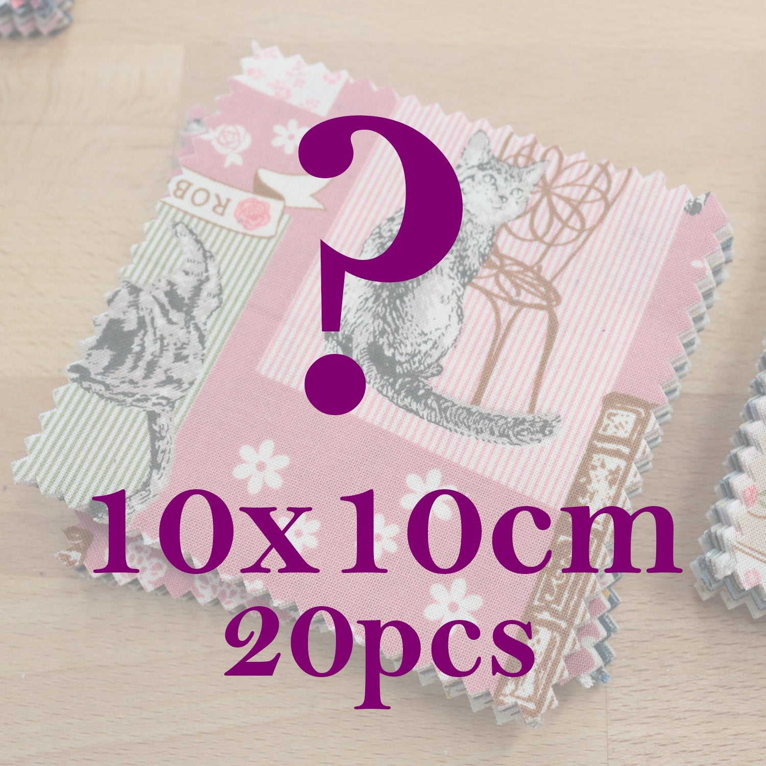 Random 4"square cotton fabric SET - FO:REST Fabric 布恩堂Liberty fabrictana lawnjapanese fabricykk zipper
