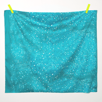 Sateen - BIRDS EYE - Nani Iro fabric Turquoise棉緞 - FO:REST Fabric 布恩堂Liberty fabrictana lawnjapanese fabricykk zipper