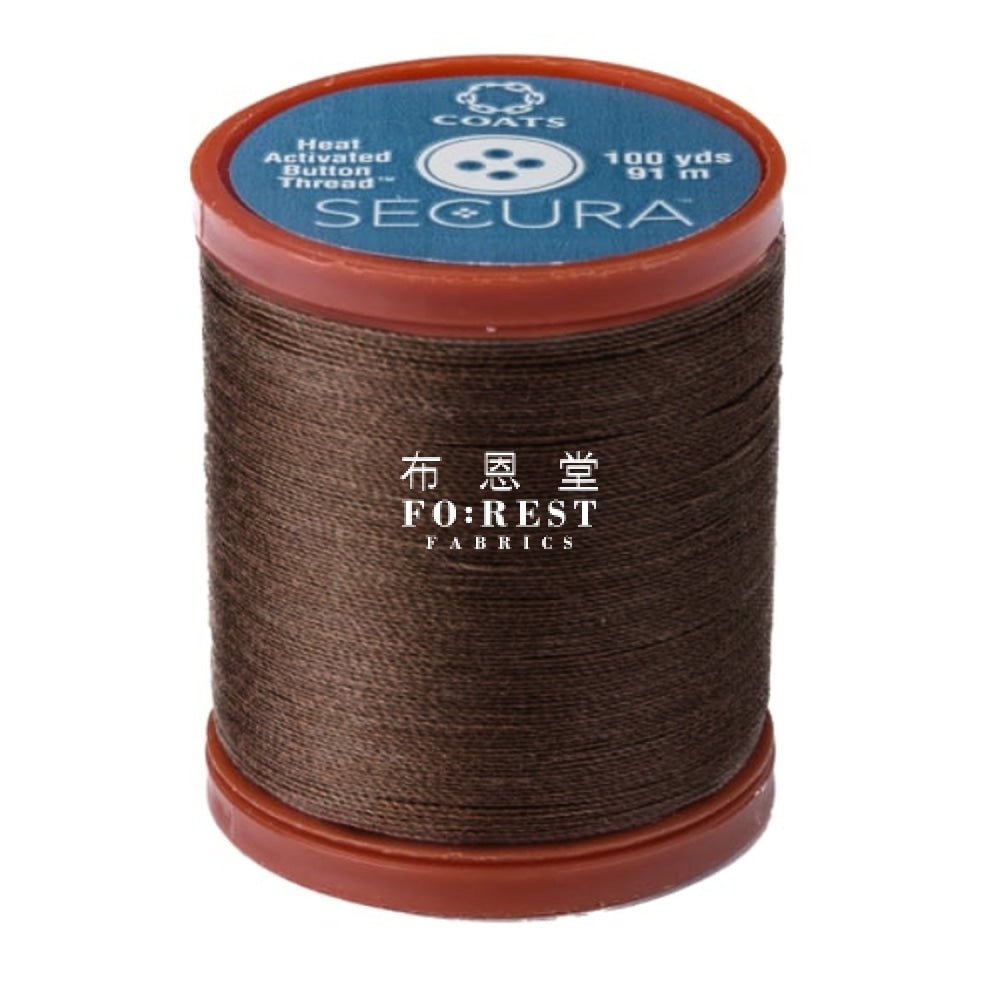 Secura Heat Activated Button Thread 90m 鈕扣線 - FO:REST Fabric 布恩堂Liberty fabrictana lawnjapanese fabricykk zipper