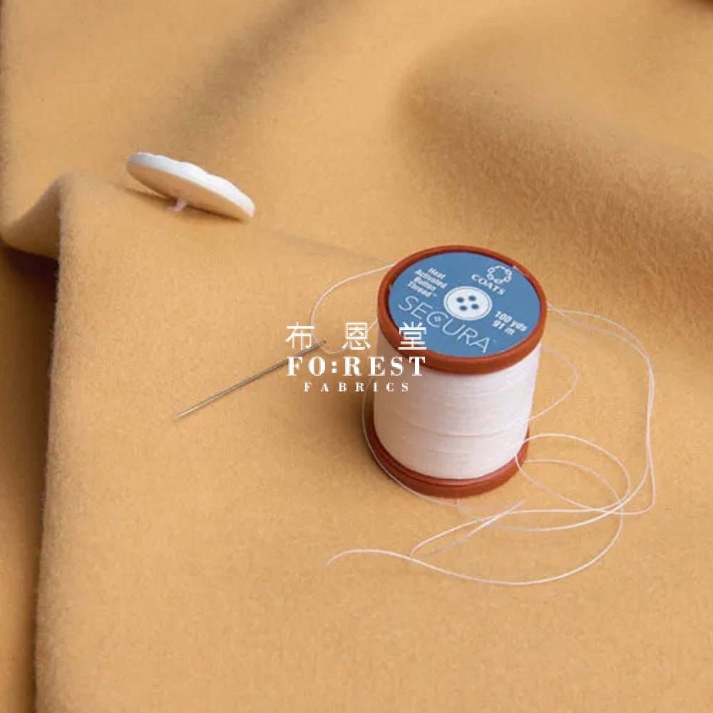 Secura Heat Activated Button Thread 90m 鈕扣線 - FO:REST Fabric 布恩堂Liberty fabrictana lawnjapanese fabricykk zipper