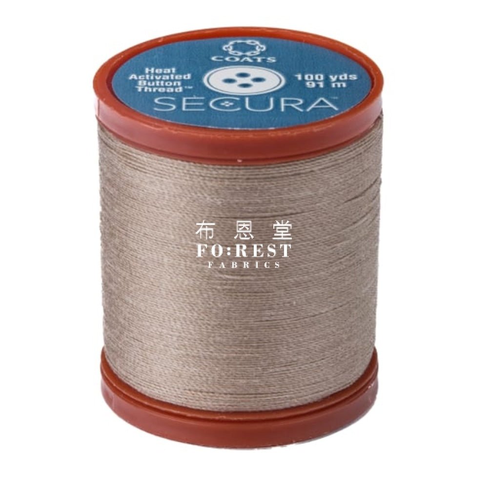 Secura Heat Activated Button Thread 90m 鈕扣線 - FO:REST Fabric 布恩堂Liberty fabrictana lawnjapanese fabricykk zipper