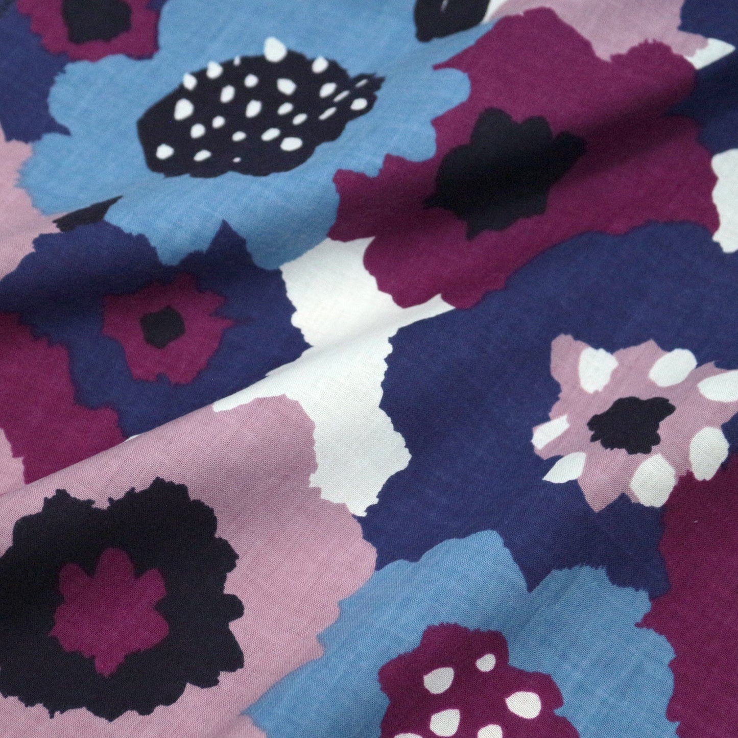 SOU SOU - 伊勢木綿 - 和美Nagomi PURPLE (member) - FO:REST Fabric 布恩堂Liberty fabrictana lawnjapanese fabricykk zipper