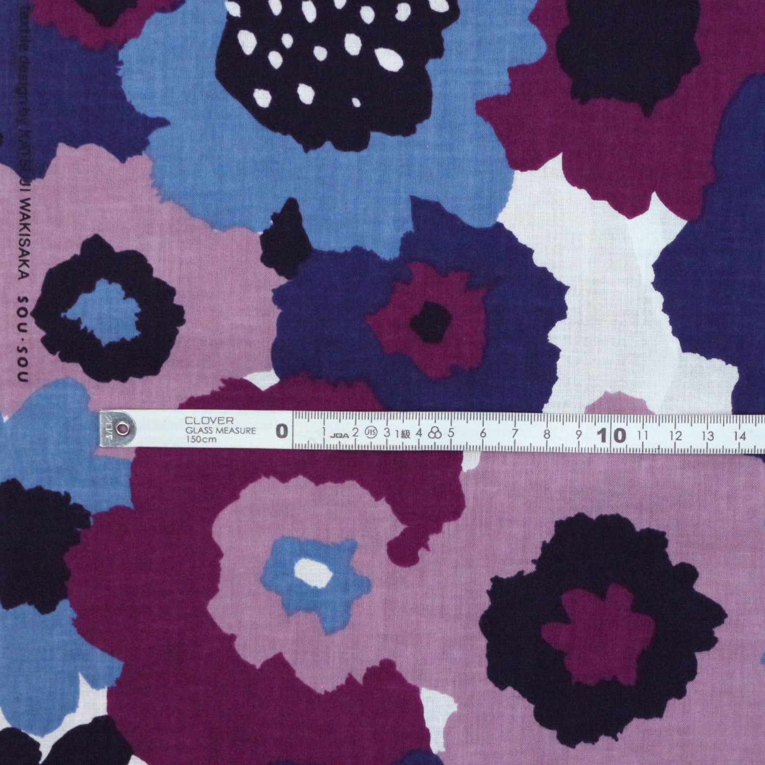 SOU SOU - 伊勢木綿 - 和美Nagomi PURPLE (member) - FO:REST Fabric 布恩堂Liberty fabrictana lawnjapanese fabricykk zipper