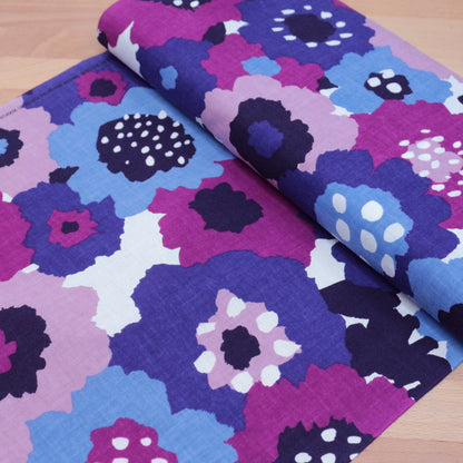 SOU SOU - 伊勢木綿 - 和美Nagomi PURPLE (member) - FO:REST Fabric 布恩堂Liberty fabrictana lawnjapanese fabricykk zipper