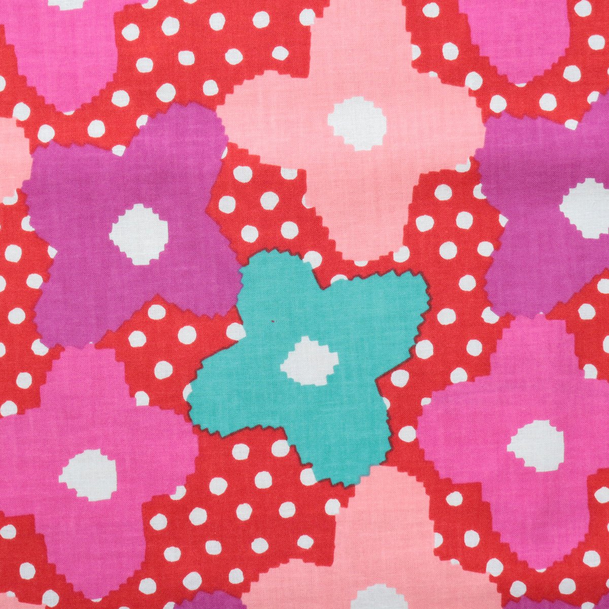 SOU SOU - 伊勢木綿 - 野花Wild Flowers colourful (member) - FO:REST Fabric 布恩堂Liberty fabrictana lawnjapanese fabricykk zipper