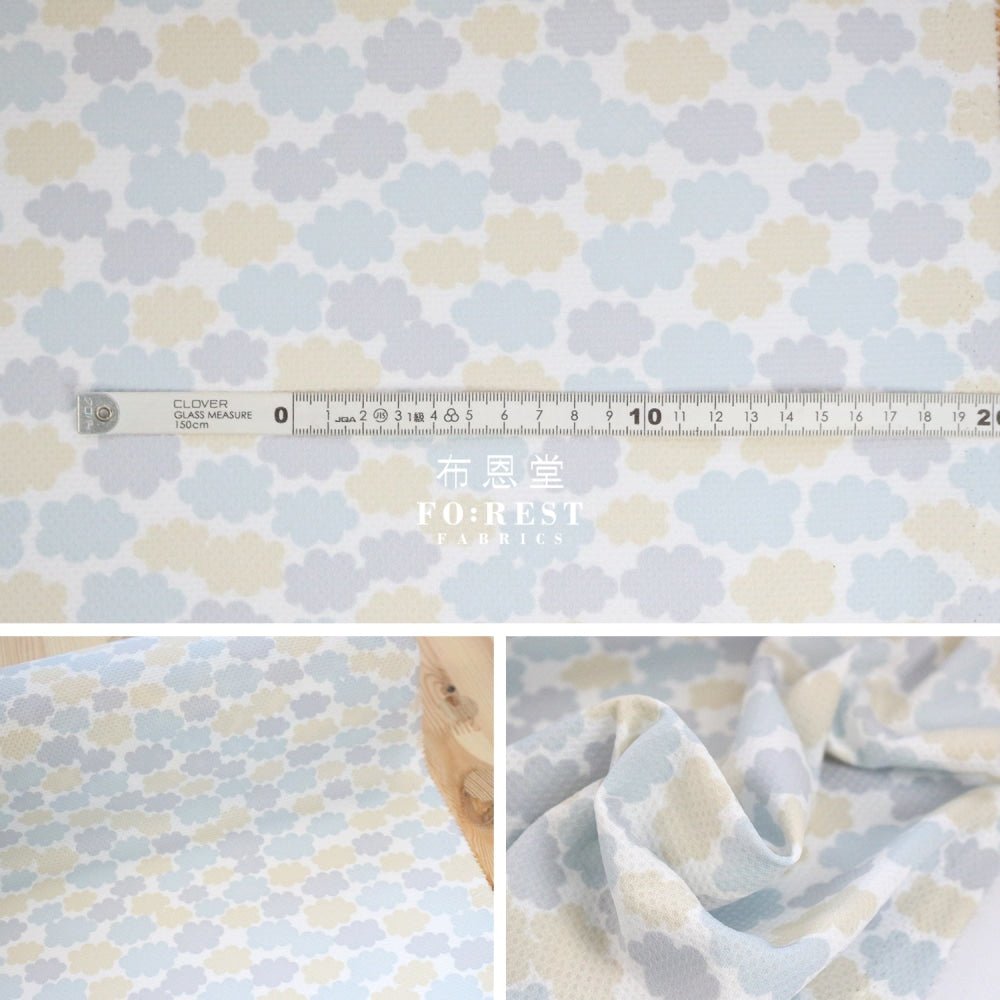 Swing Cool Knit - Cloud fabric Blue冷感 - FO:REST Fabric 布恩堂Liberty fabrictana lawnjapanese fabricykk zipper
