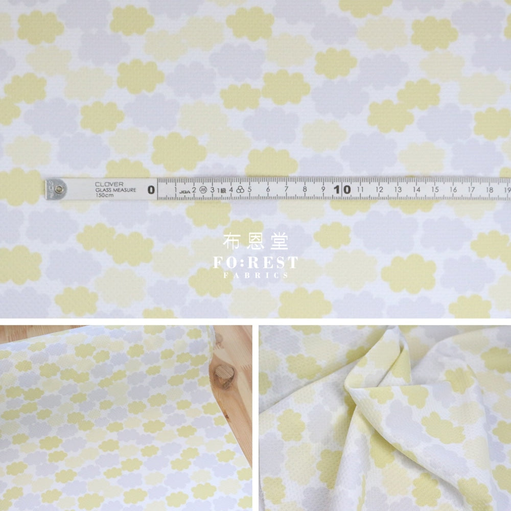 Swing Cool Knit - Cloud Fabric Yellow Polyester