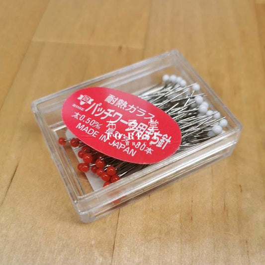 Tools - Heat - Resisting Glass Ball Marking Pins 玻璃耐熱大頭針 - FO:REST Fabric 布恩堂Liberty fabrictana lawnjapanese fabricykk zipper