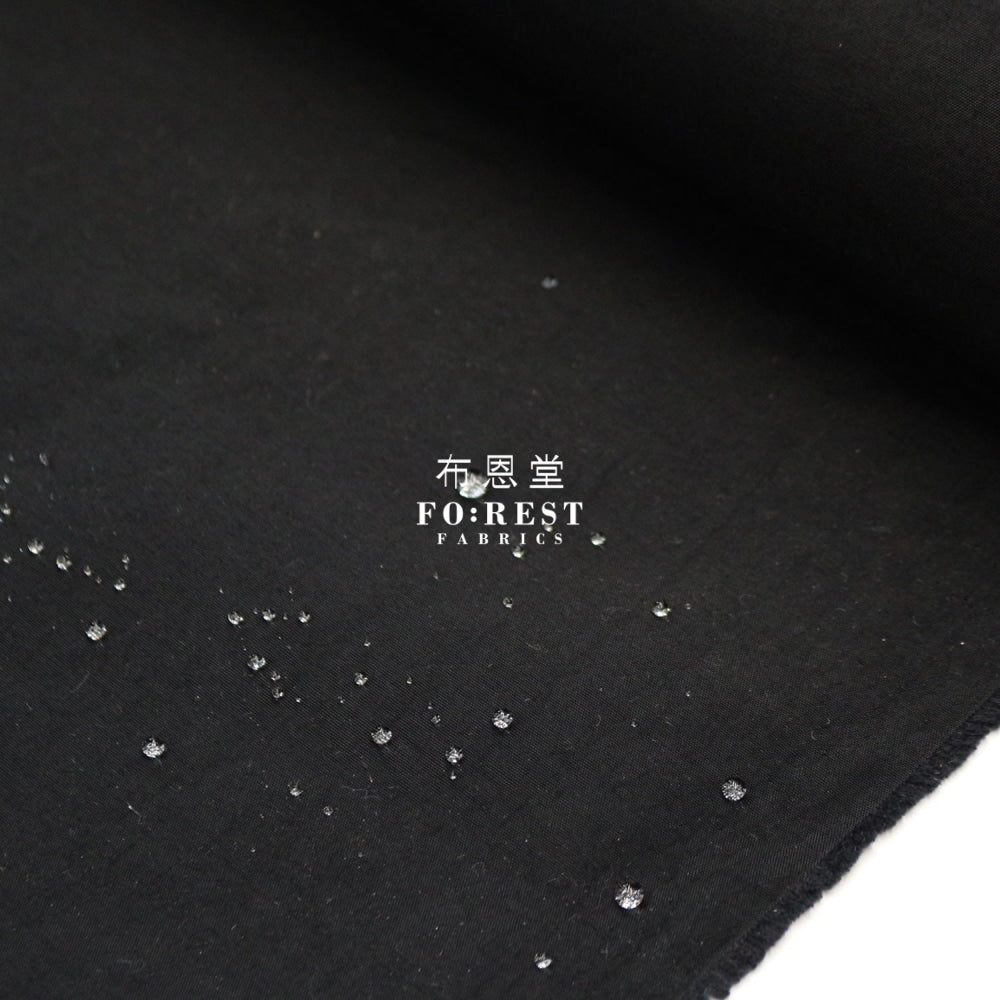 Water Repellent - Solid Black Nylon