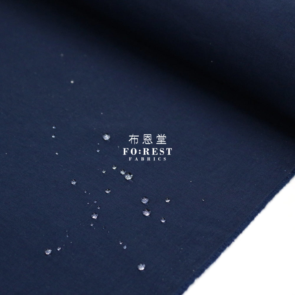 Water Repellent - Solid Navy Nylon