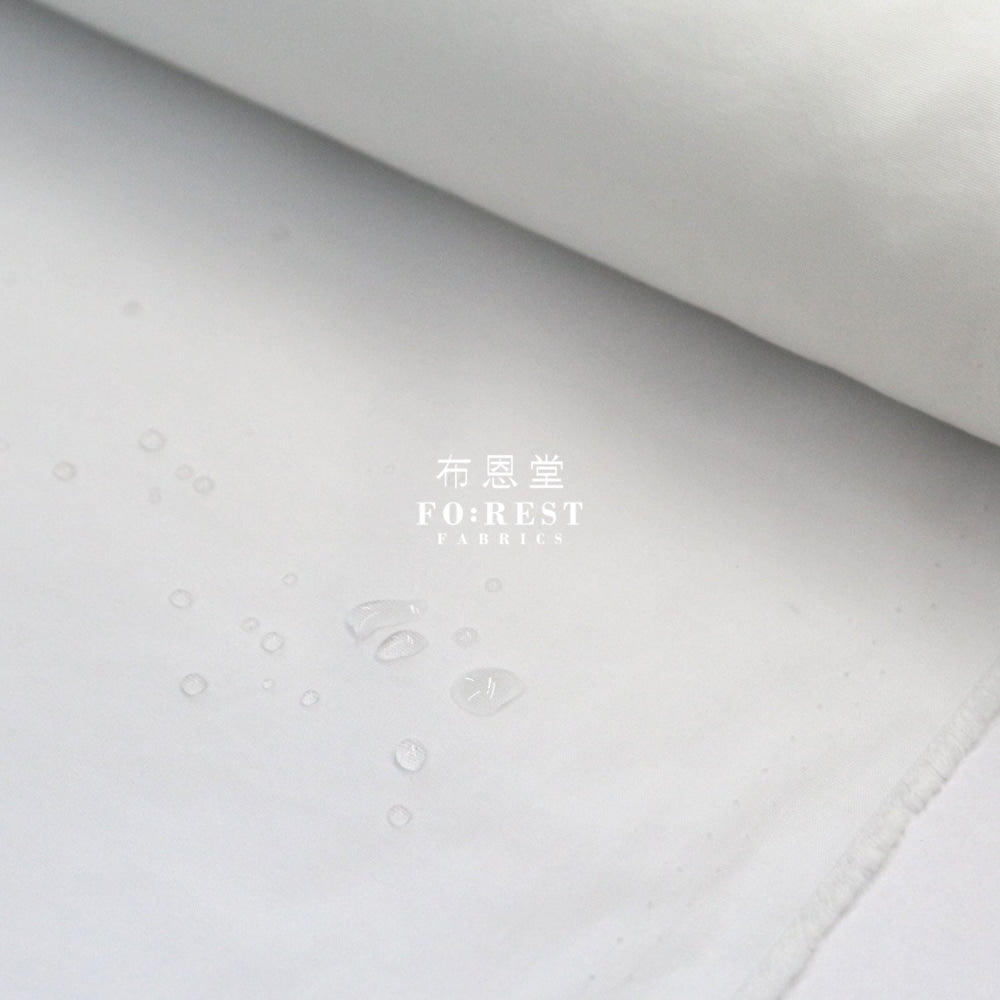 Water Repellent - Solid White Nylon