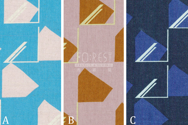 3min - cotton linen - Window Light fabric - forest-fabric