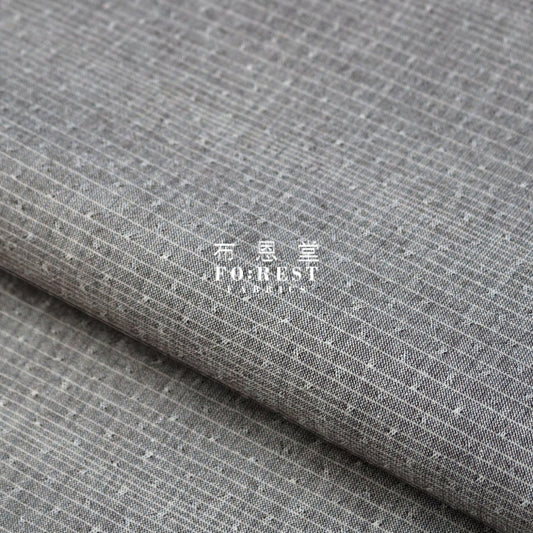 Yarn Dyed Cotton - Line Fabric Black