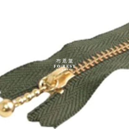 YKK 10cm Zipper Golden Colour - FO:REST Fabric 布恩堂Liberty fabrictana lawnjapanese fabricykk zipper