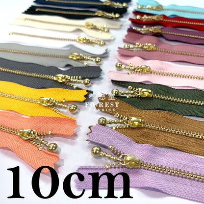 YKK 10cm Zipper Golden Colour - FO:REST Fabric 布恩堂Liberty fabrictana lawnjapanese fabricykk zipper