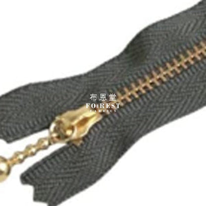 YKK 10cm Zipper Golden Colour - FO:REST Fabric 布恩堂Liberty fabrictana lawnjapanese fabricykk zipper