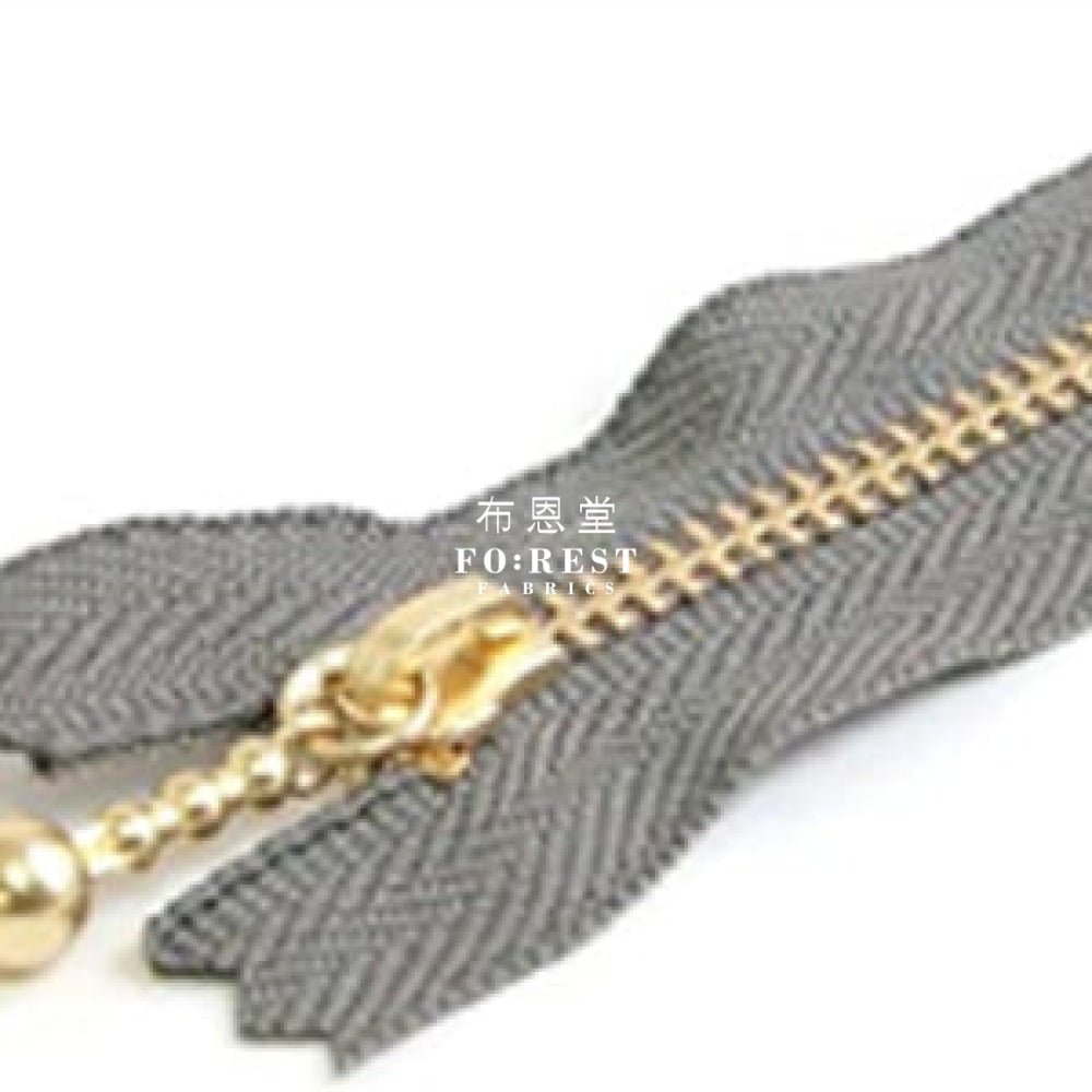 YKK 10cm Zipper Golden Colour - FO:REST Fabric 布恩堂Liberty fabrictana lawnjapanese fabricykk zipper