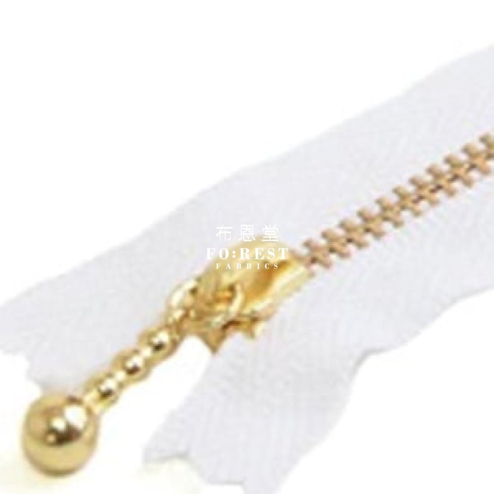YKK 10cm Zipper Golden Colour - FO:REST Fabric 布恩堂Liberty fabrictana lawnjapanese fabricykk zipper