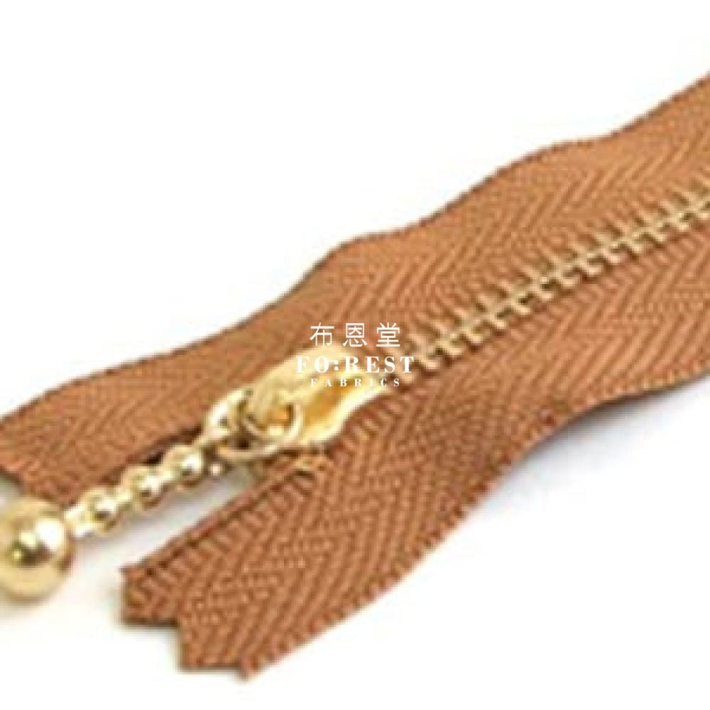 YKK 10cm Zipper Golden Colour - FO:REST Fabric 布恩堂Liberty fabrictana lawnjapanese fabricykk zipper