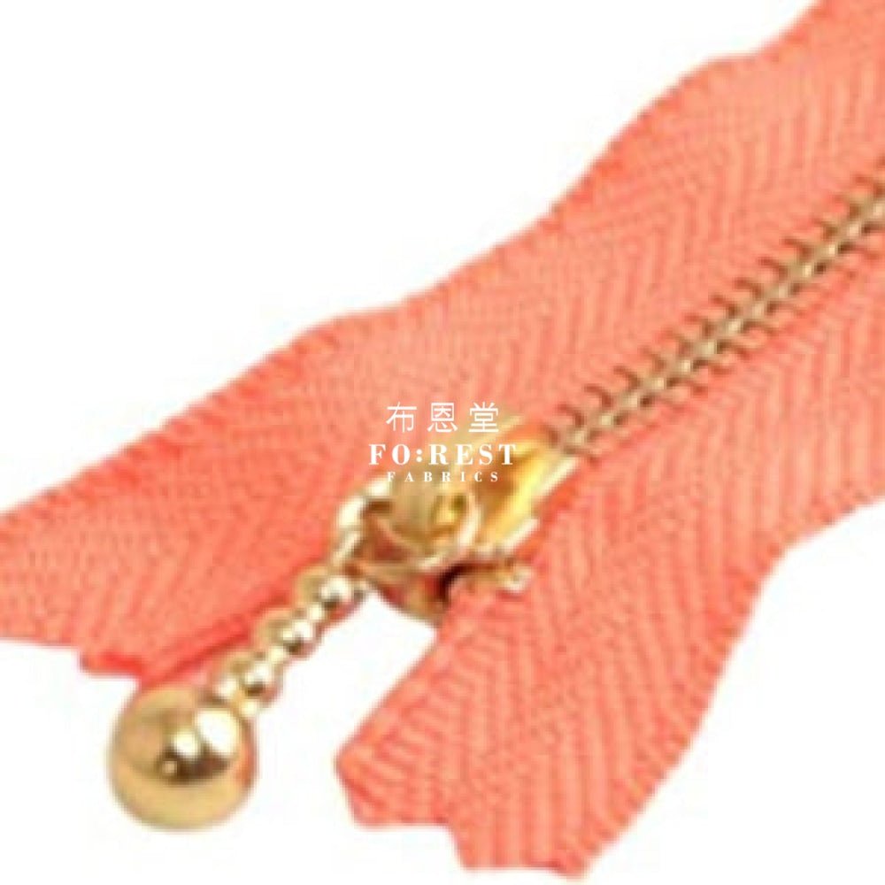 YKK 10cm Zipper Golden Colour - FO:REST Fabric 布恩堂Liberty fabrictana lawnjapanese fabricykk zipper