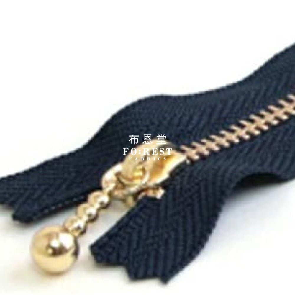 YKK 10cm Zipper Golden Colour - FO:REST Fabric 布恩堂Liberty fabrictana lawnjapanese fabricykk zipper