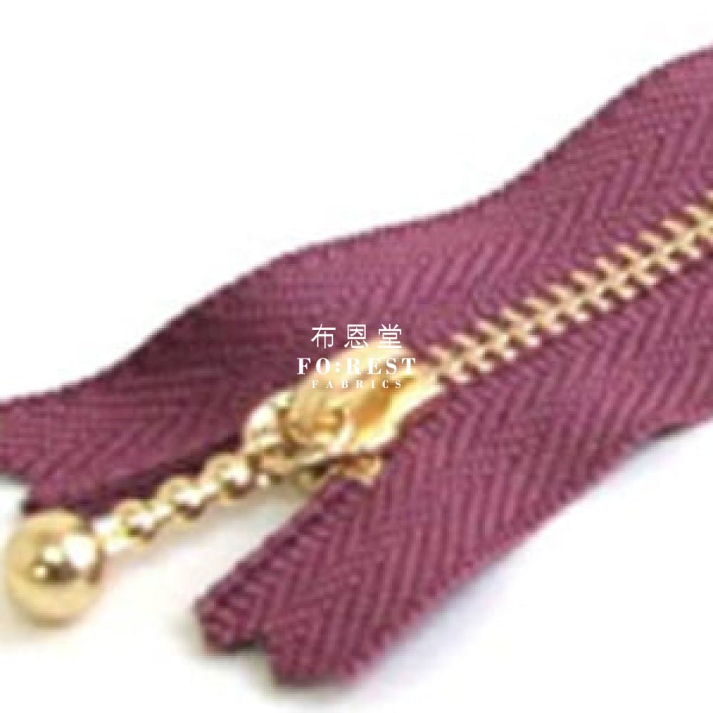 YKK 10cm Zipper Golden Colour - FO:REST Fabric 布恩堂Liberty fabrictana lawnjapanese fabricykk zipper