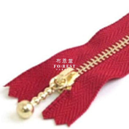 YKK 10cm Zipper Golden Colour - FO:REST Fabric 布恩堂Liberty fabrictana lawnjapanese fabricykk zipper