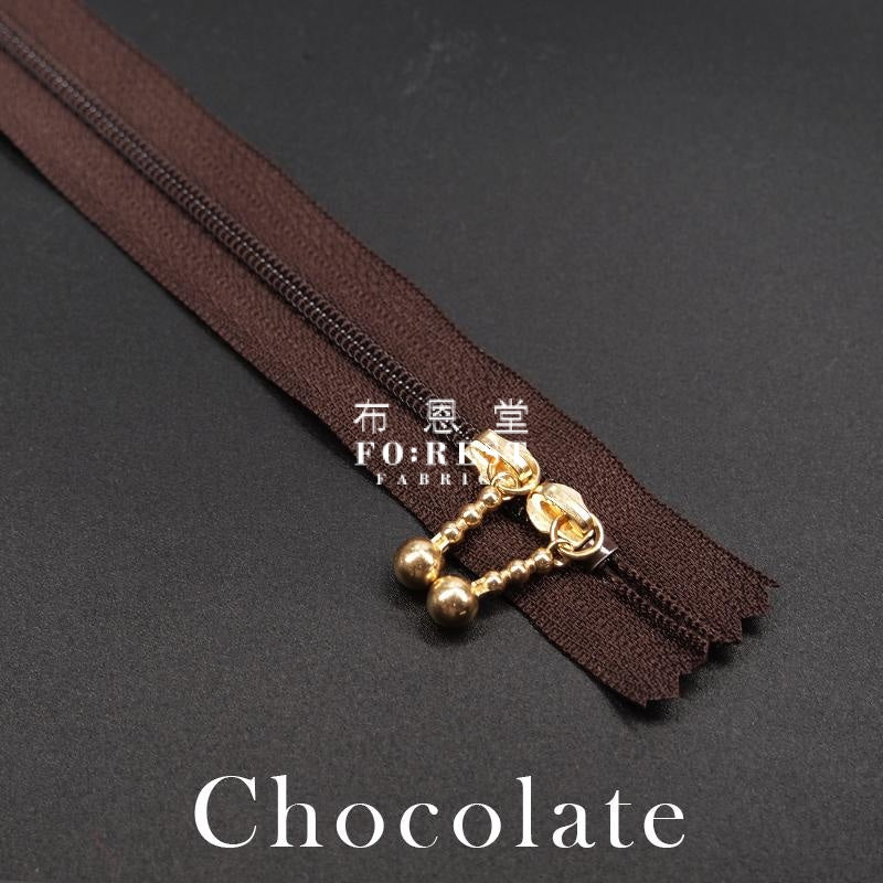Ykk 40Cm Double-Sided Zipper Golden