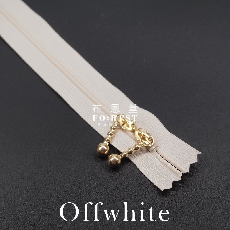 Ykk 40Cm Double-Sided Zipper Golden