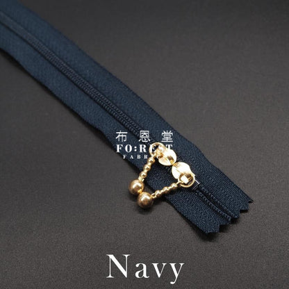 YKK 40cm Double - sided Zipper Golden - FO:REST Fabric 布恩堂Liberty fabrictana lawnjapanese fabricykk zipper