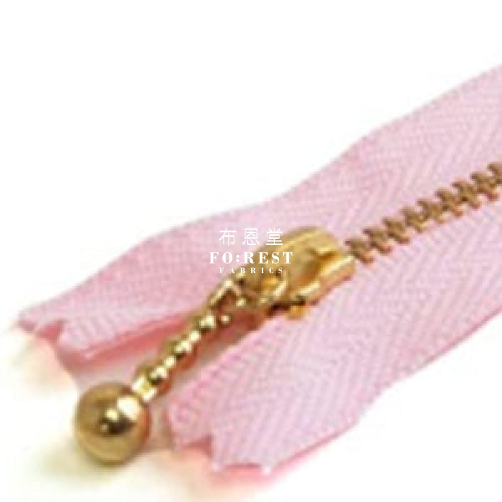 Ykk Zipper Antique Colour 10Cm Pink