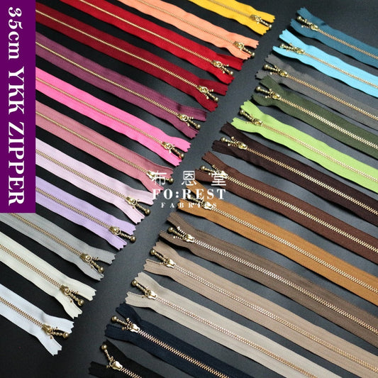 Ykk Zipper Golden 35Cm