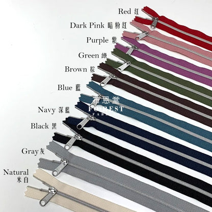 YKK30cm double silder Zippers - FO:REST Fabric 布恩堂Liberty fabrictana lawnjapanese fabricykk zipper