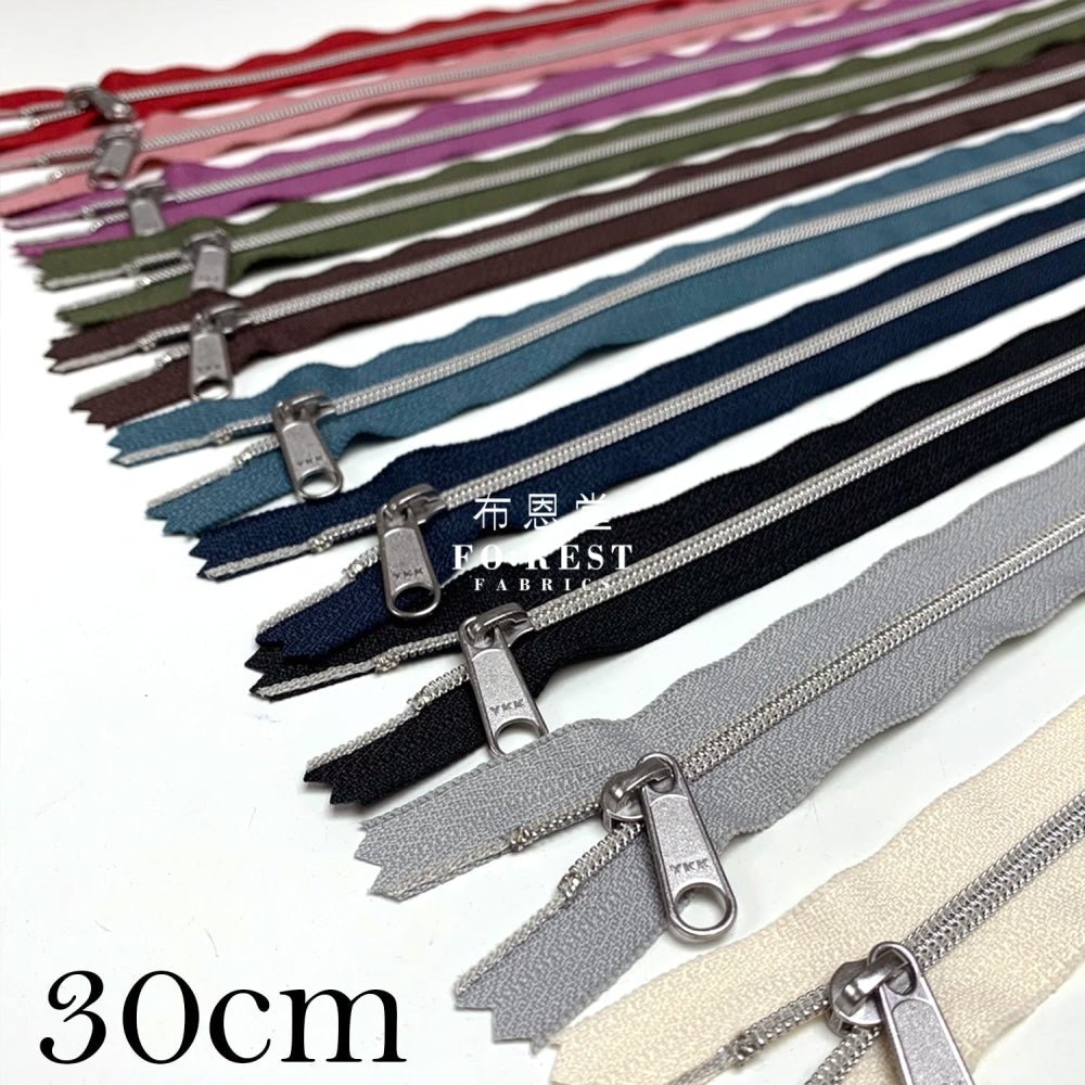 YKK30cm double silder Zippers - FO:REST Fabric 布恩堂Liberty fabrictana lawnjapanese fabricykk zipper